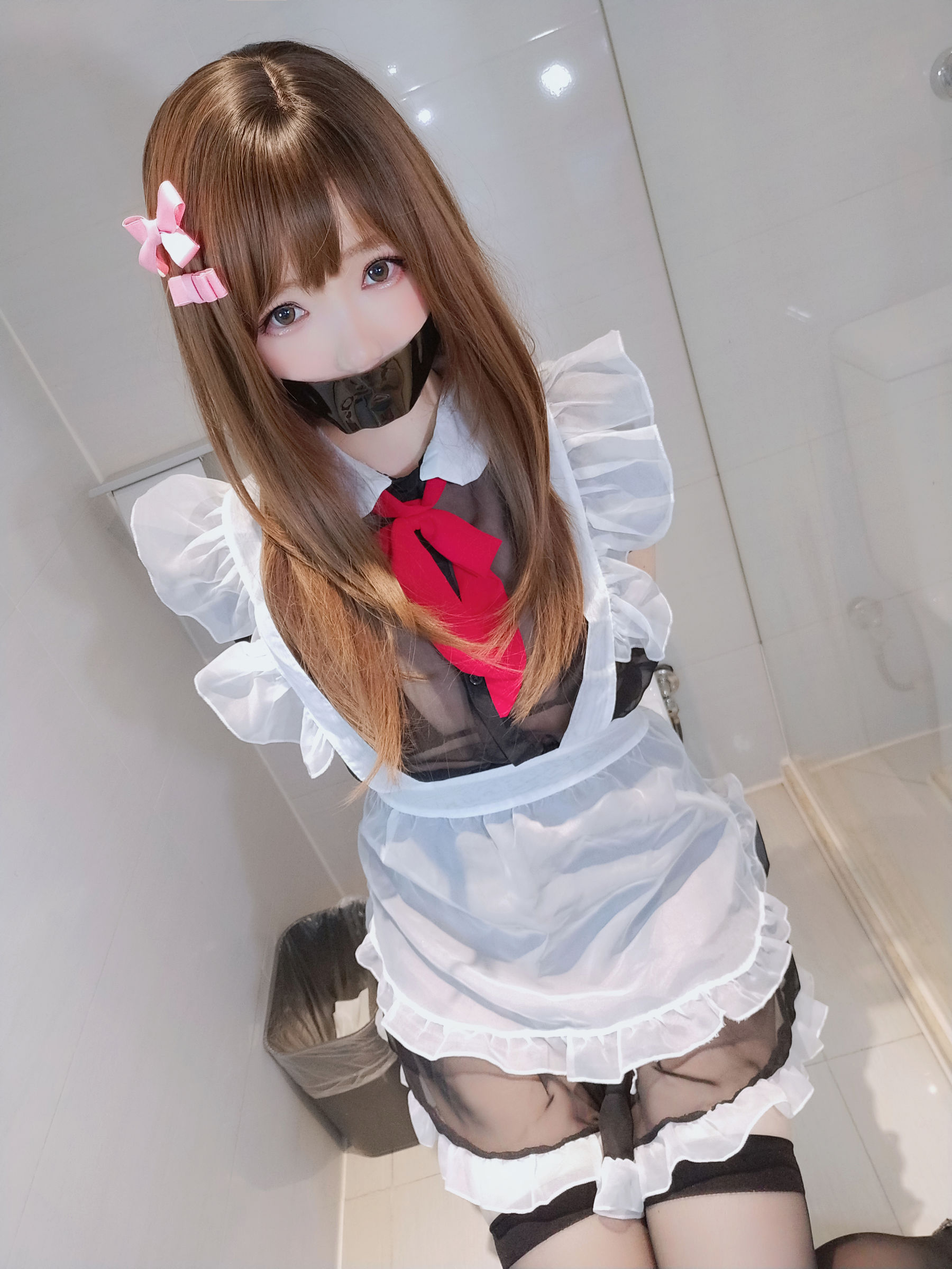 Net Red Coser Photo Anime blogger Xueqing Astra -Bathroom Maid
