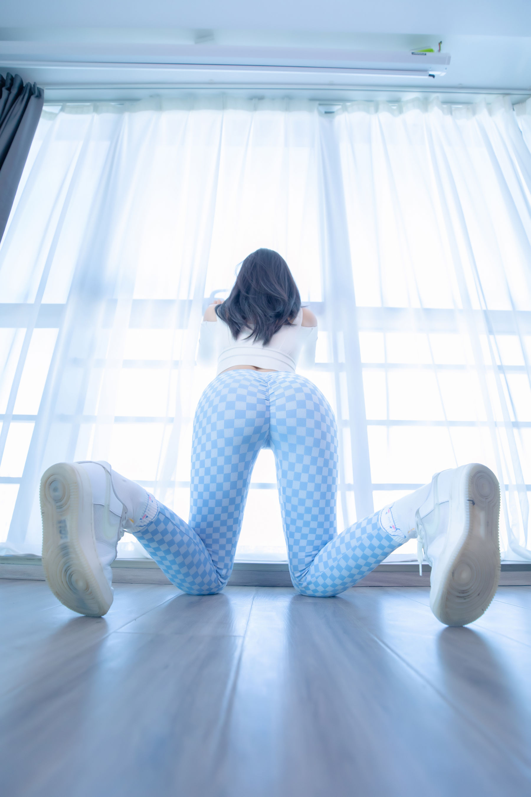 Welfare COS Lolita Shenli Banzhen Winter -Blue and White Grid