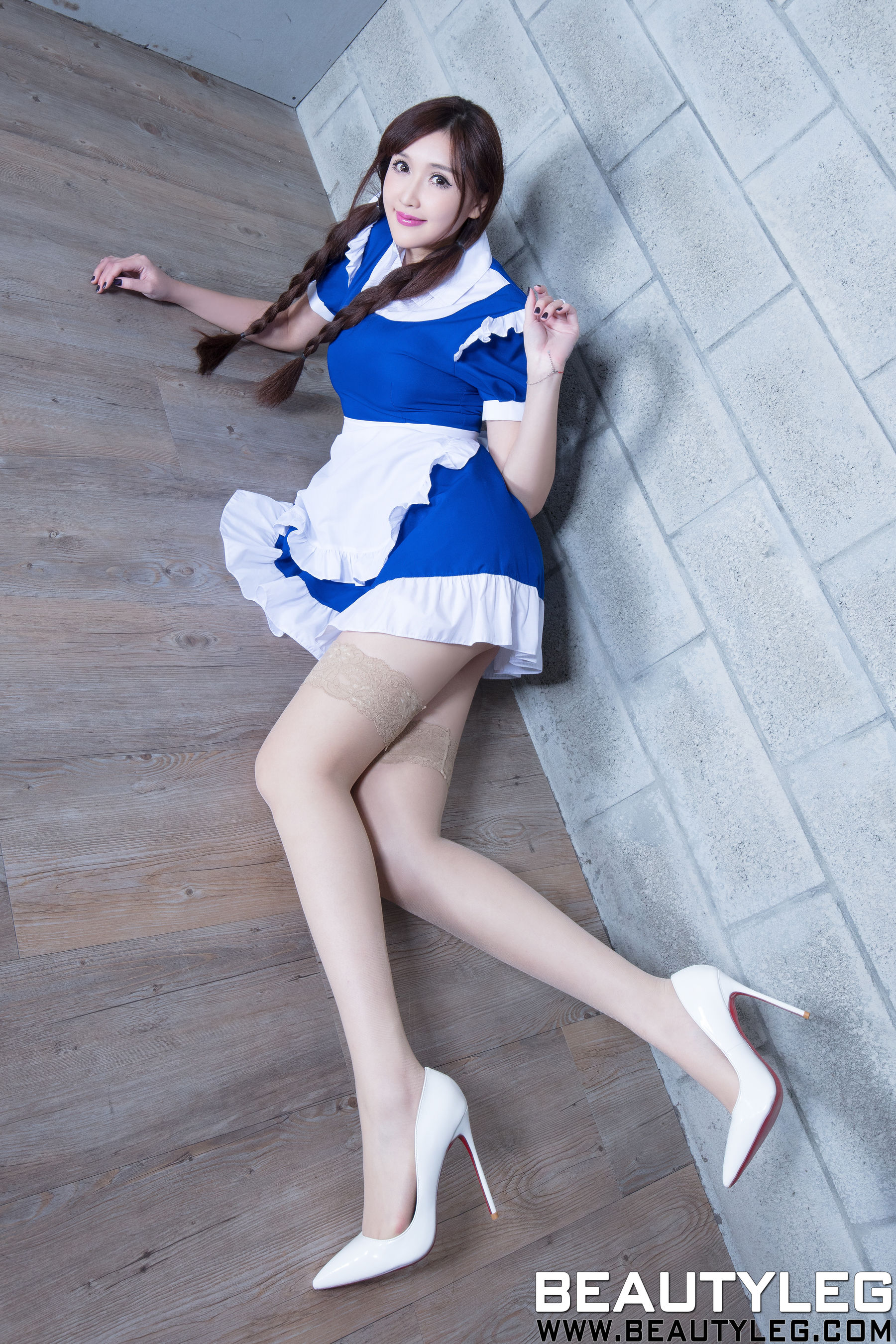 Ren Yuxuan VANESSA Belly Stockings Beautiful LegsSilkless Legs Beautyleg No.1609