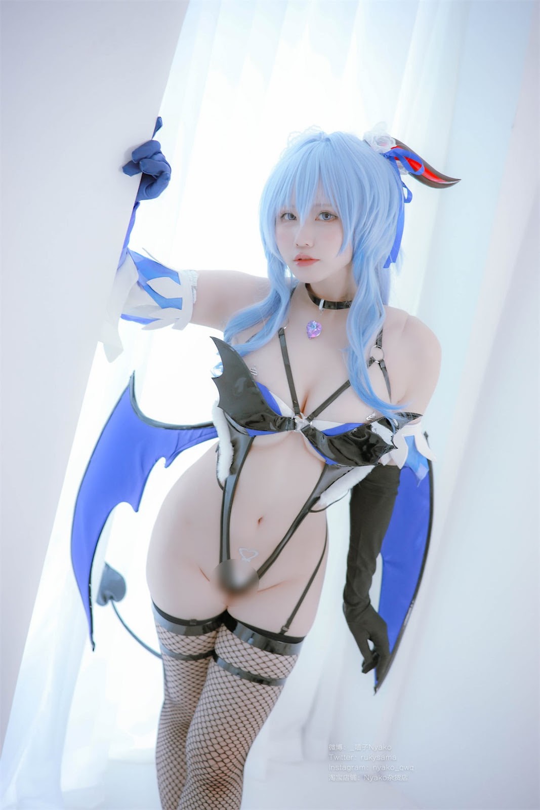 Cosplay Nyako Miaozi Genshin Ganyu Succubus