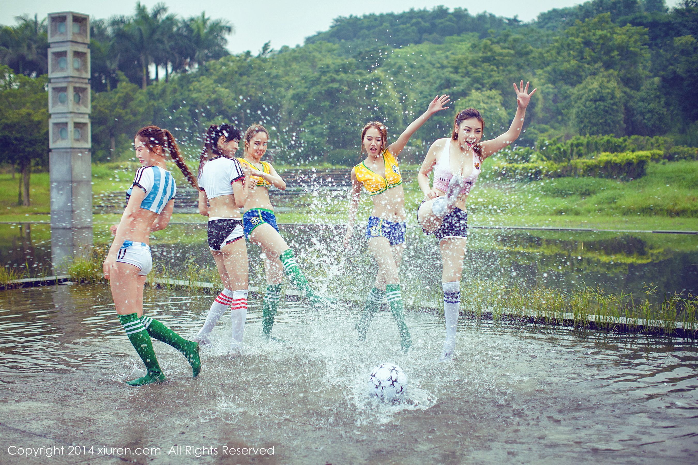 2014 Brazil World Cup Football Baby Collection Xiuren No.159