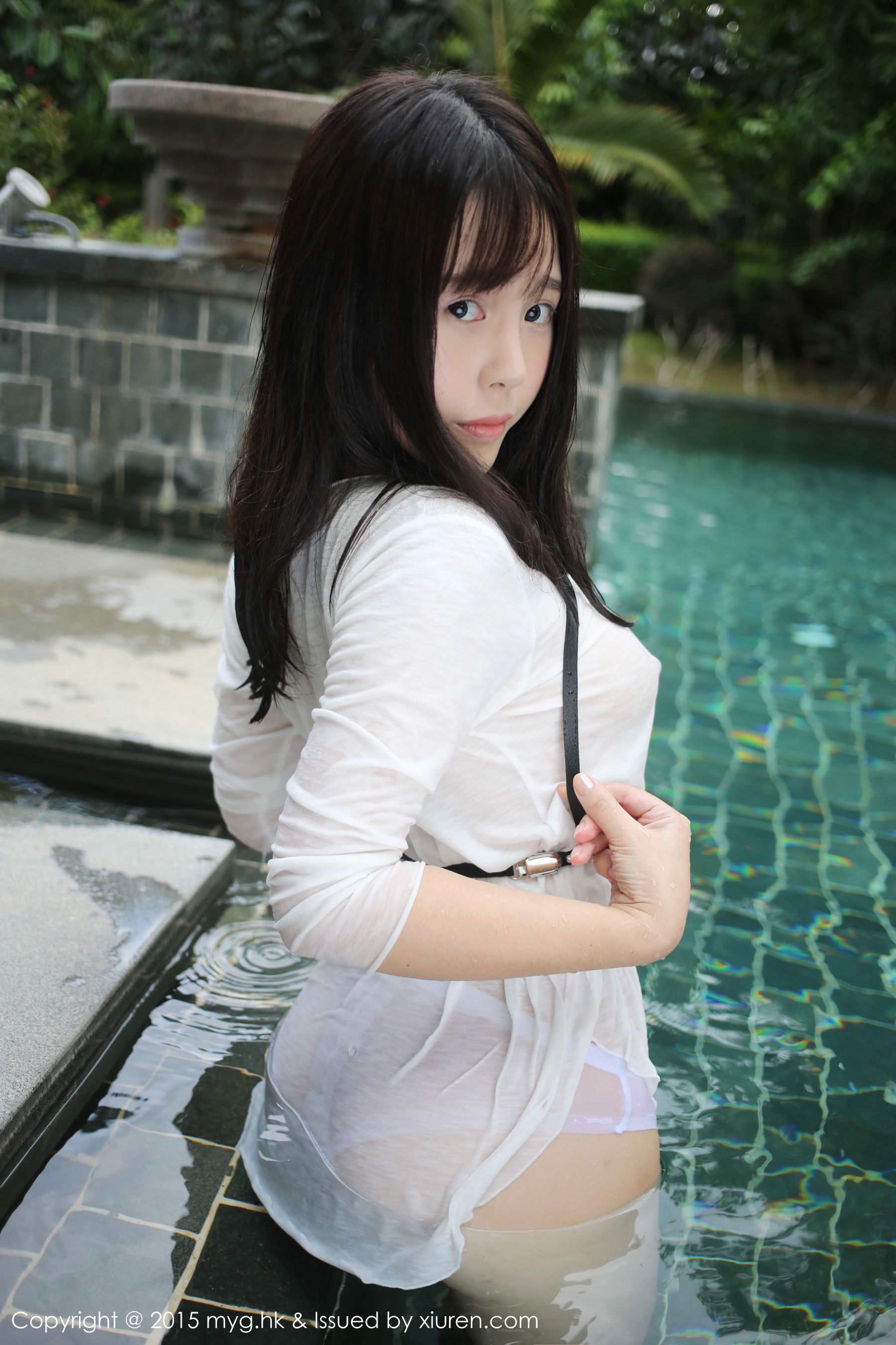 Evelyn Evel Black Silk StockingsSwimming Wet Miyuan Pavilion Mygirl VOL.170