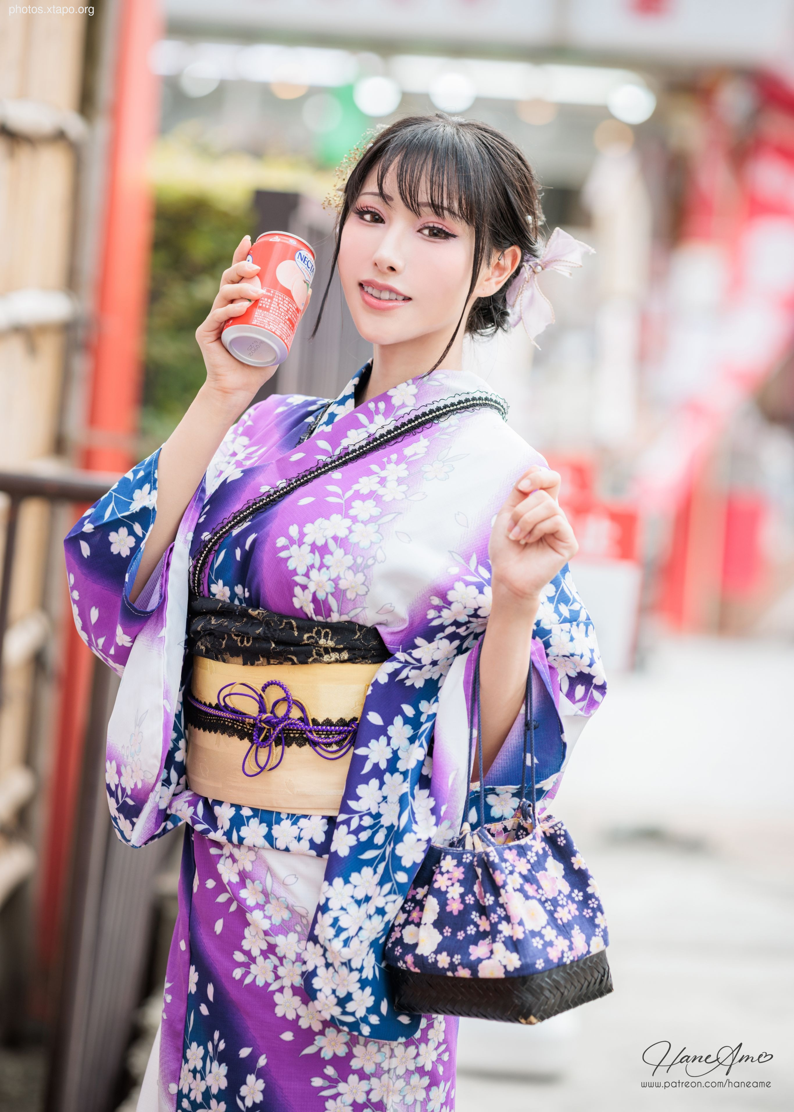 Violet summer yukata