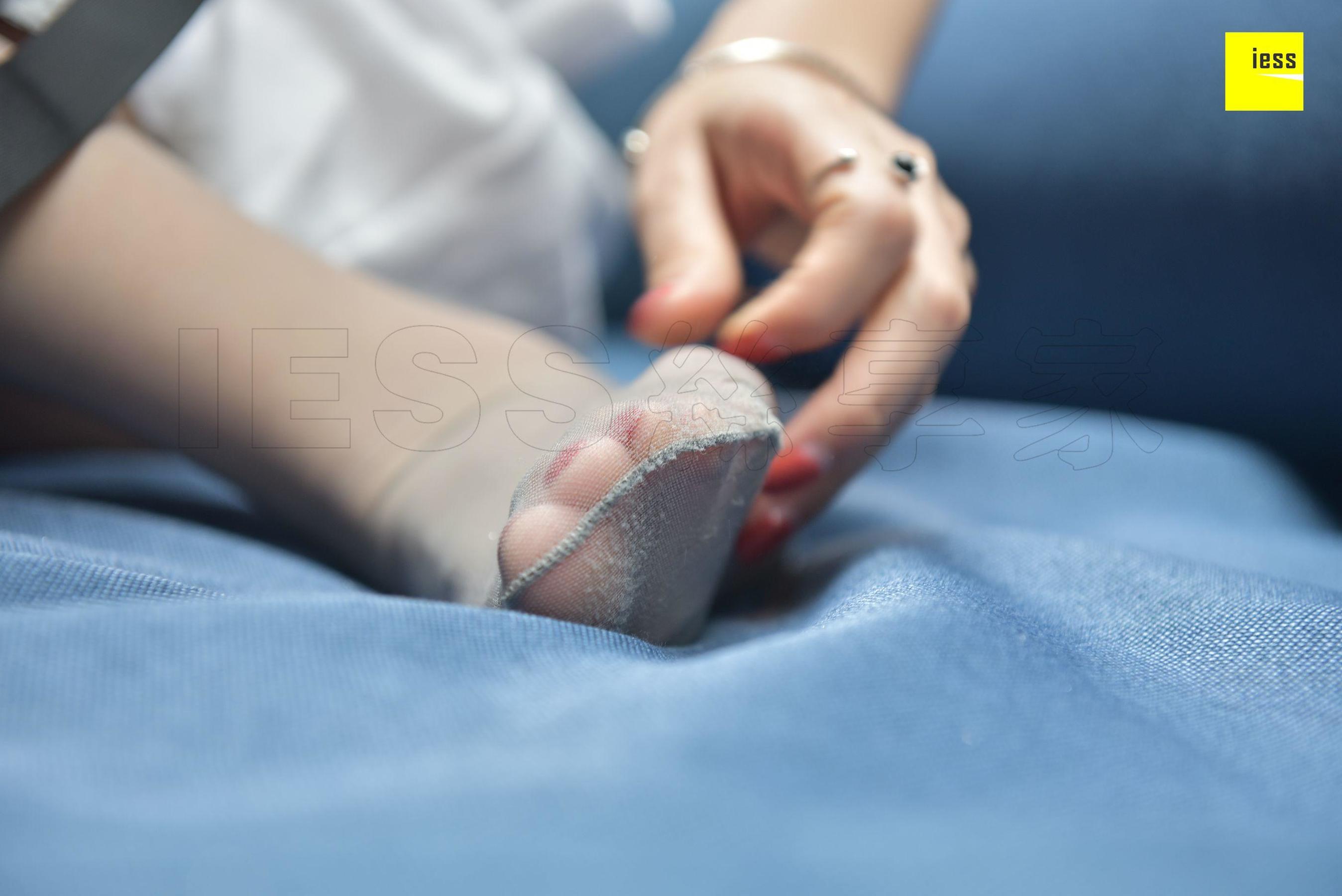 Seven -seven One word buckle sandals gray silk Different Thoughts to IESS Silk Enjoy Home 189