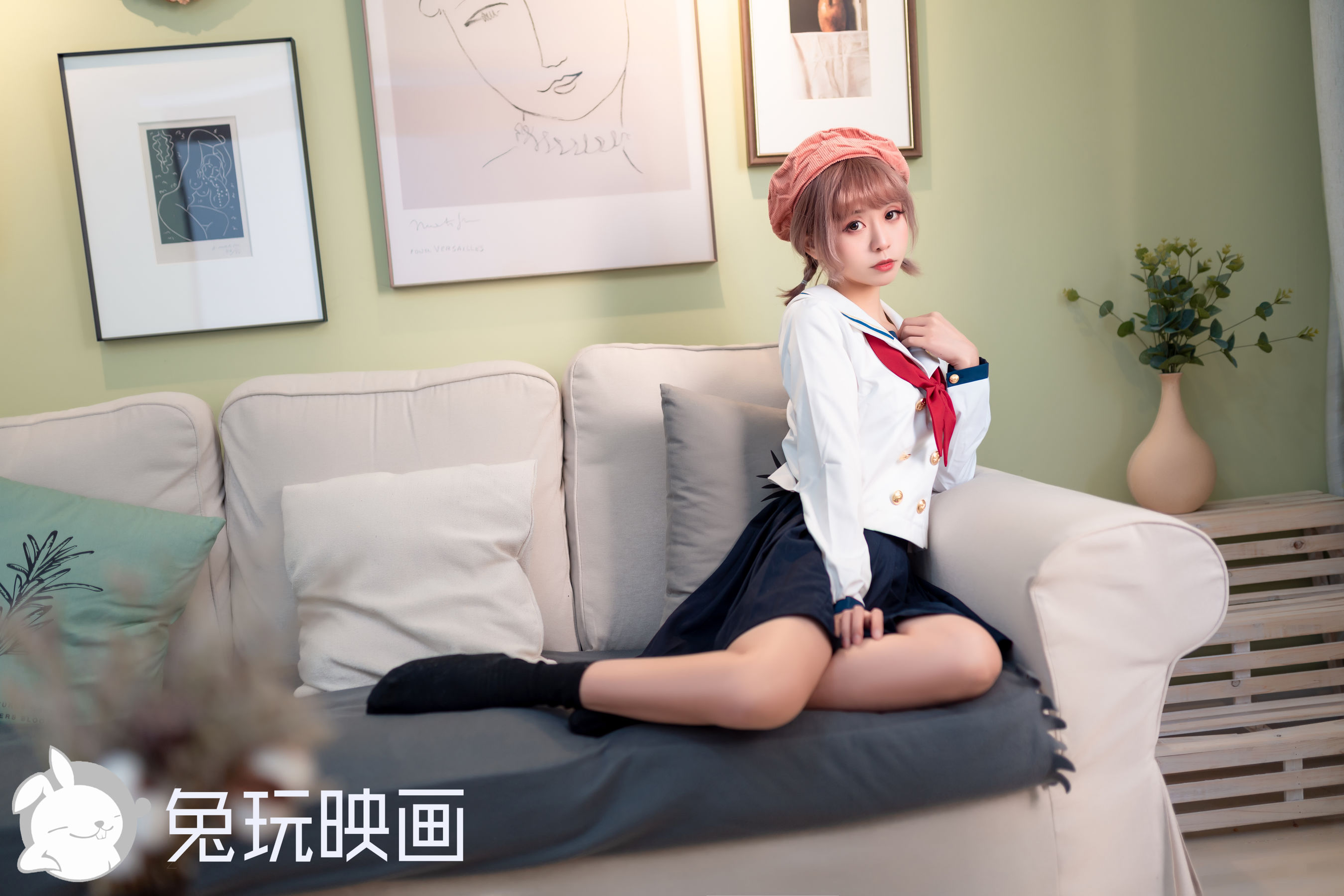 Rabbit Playing -JK Uniform Vol.040 Playful Girl