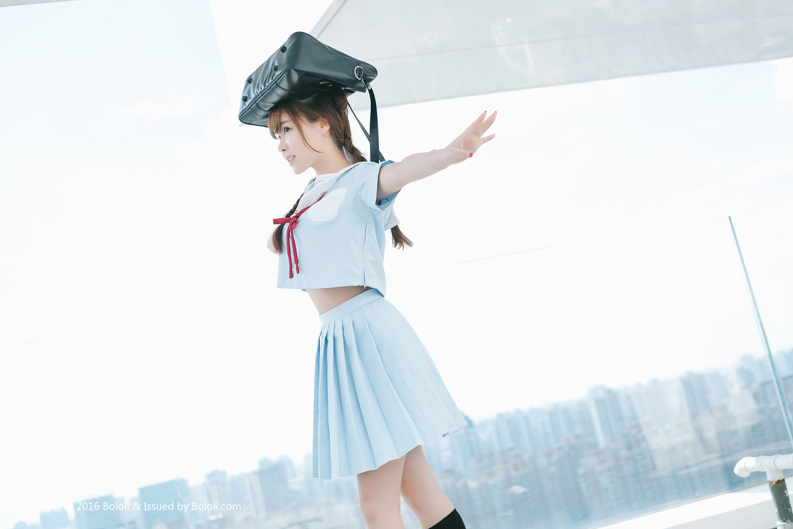 Liu Yanqi Japanese School Uniform Girl Qi Meng Culture KIMOE VOL.025