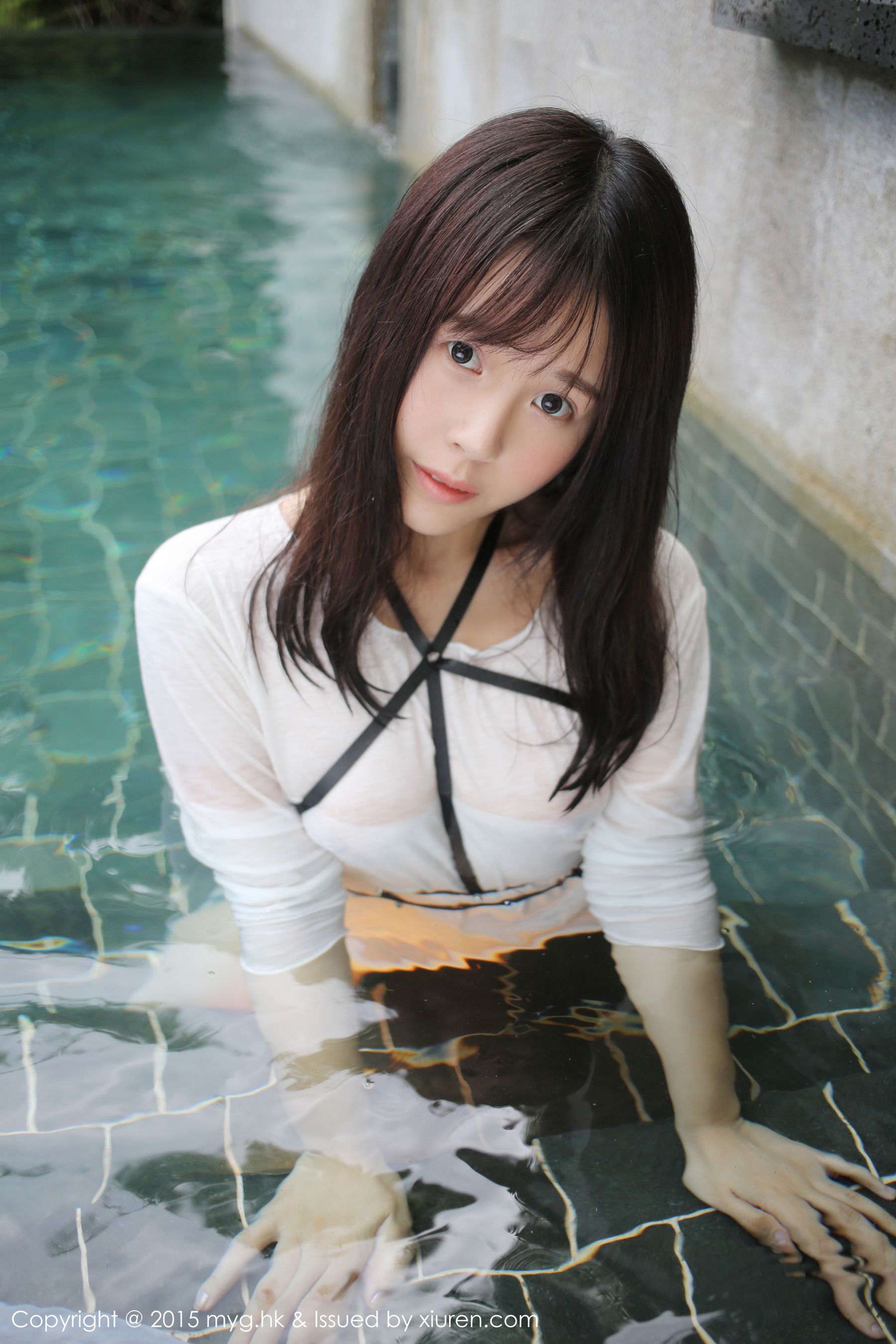 Evelyn Evel Black Silk StockingsSwimming Wet Miyuan Pavilion Mygirl VOL.170