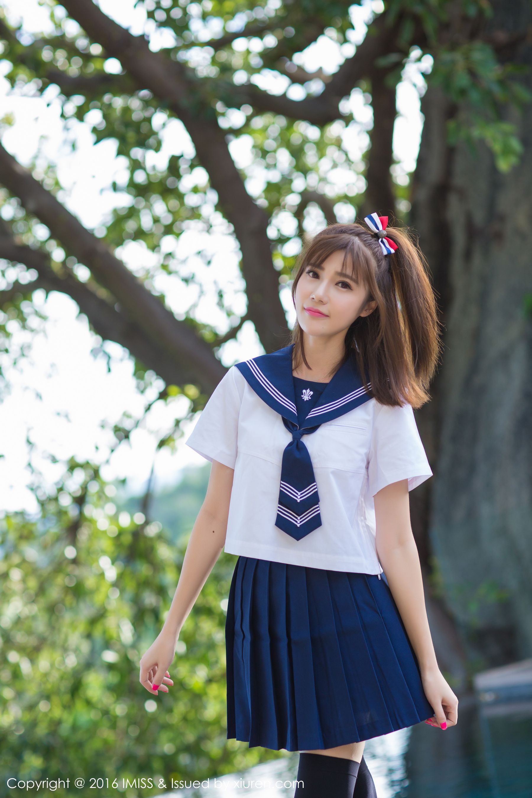 Sandy Chen Tianyang Pure School Uniform SeriesSexy Bikini Aimi Club Imiss Vol.134