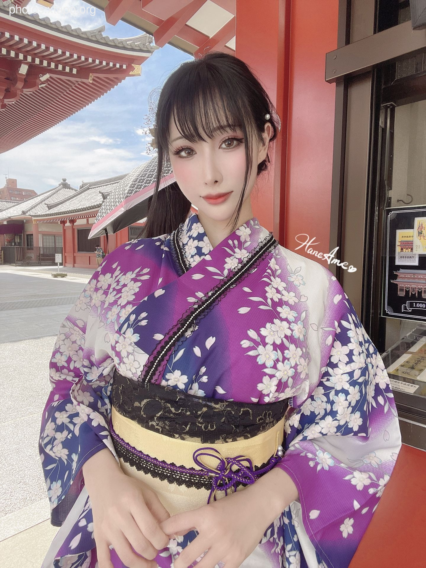 Violet summer yukata