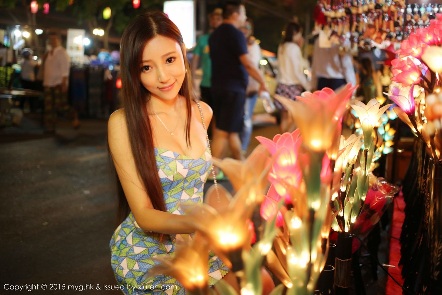Wang Xinyao Yanni Thailand's Chiang Mai Brigade street shotbathrobePikachu Miyuan Pavilion Mygirl VOL.095