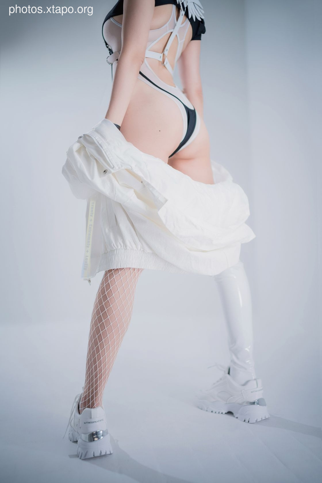 D- White cybergirl